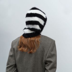 Chapeaux Pour Femmes En Fibre Synthétique À Rayures Classiques, 1 Pièce h5 