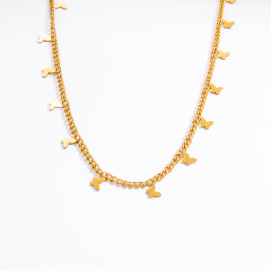 Collier Pendentif Femme Élégant Et Romantique En Acier Inoxydable Étanche, Orné D'Une Fleur (1 Pièce) h5 