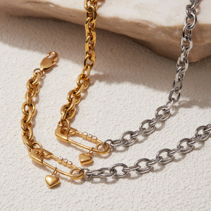 Ensembles De Bijoux Pour Femmes Avec Trombone Romantique En Acier Inoxydable, Étanches Et De Couleur Dorée h5 Image4