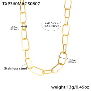 Ensembles De Bijoux Pour Femmes Simple Squircle En Acier Inoxydable Étanche Couleur Or h5