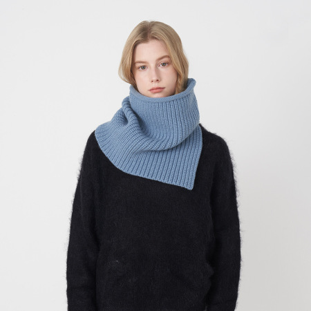 Écharpe d'hiver épaisse en polyester de couleur unie pour femme, 1 pièce