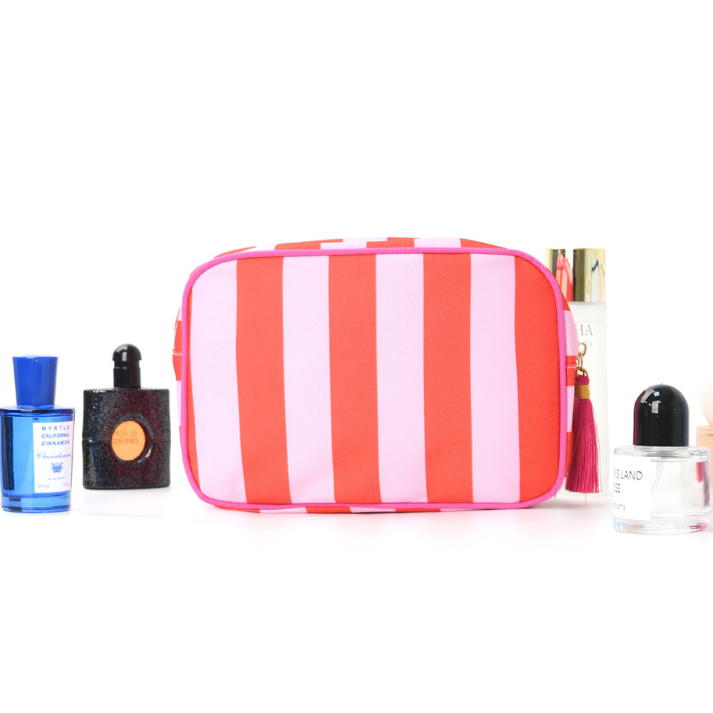 Trousse De Maquillage Pour Femme, 1 Pièce, Série Simple, Décontractée, En Toile Image3