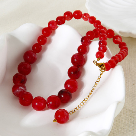 Collier de perles en acrylique 1 pièce 2