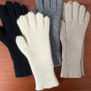 1 Paire De Gants Simples En Polyester À Bandes Polychromes Pour Femme h5 Image3