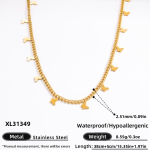 Collier Pendentif Femme Élégant Et Romantique En Acier Inoxydable Étanche, Orné D'Une Fleur (1 Pièce) h5 Image2