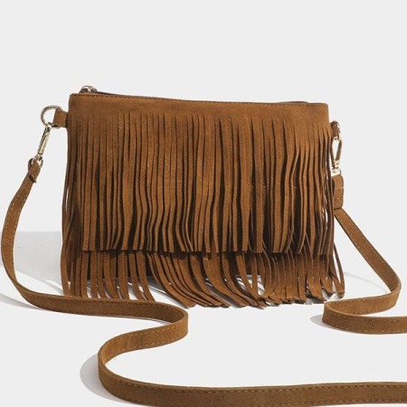 Sac à bandoulière vintage ethnique en polyester pour femme, 1 pièce 2