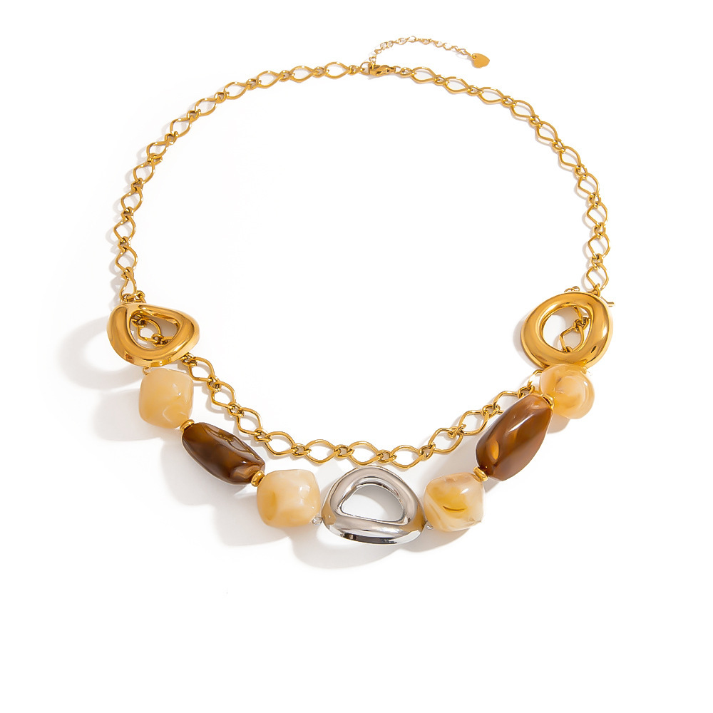 Collier Classique En Perles De Résine, 1 Pièce h5Image4