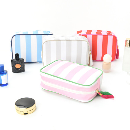 Trousse de maquillage pour femme, 1 pièce, série simple, décontractée, en toile