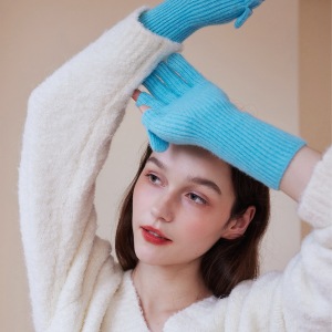 1 Paire De Gants Portables En Polyester De Couleur Unie Pour Femmes h5 Image3
