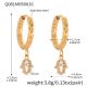 Boucles d'oreilles dorées Image3
