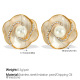 Boucles d'oreilles pendantes blanches en diamant blanc EH660WEG Image6