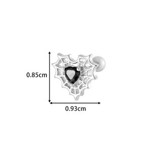 Boucle D'Oreille Piercing En Zircon Couleur Or Et Cuivre Animal 1 Pièce h5 Image2