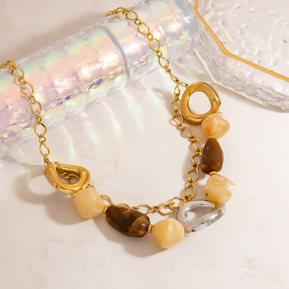 Collier Classique En Perles De Résine, 1 Pièce h5Image3