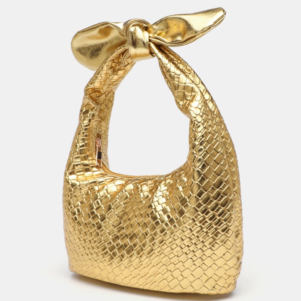 Sac À Main Pour Femme En Pu Avec Nœud Papillon, Série Simple, 1 Pièce Image3