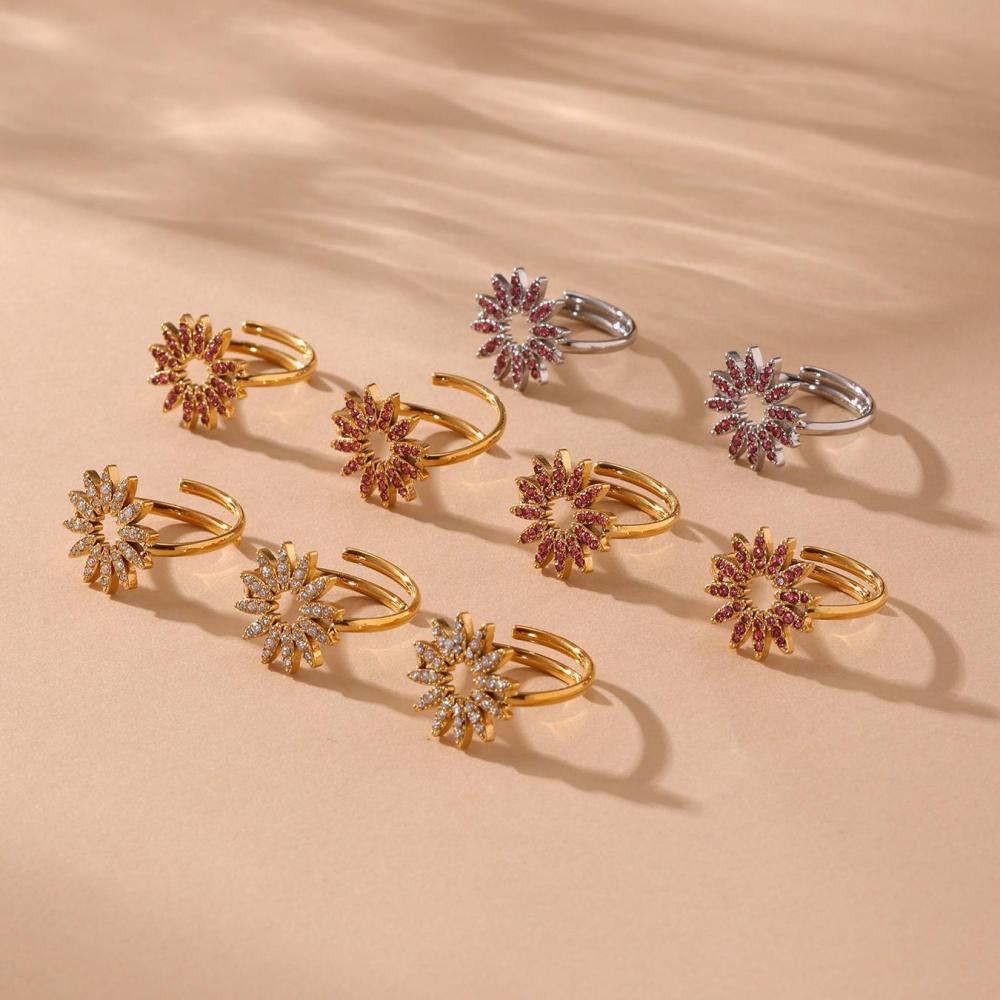 Ensembles De Bijoux Pour Femmes En Acier Inoxydable Doré, Étanches Et De Luxe, De Couleur Or. h5Image7