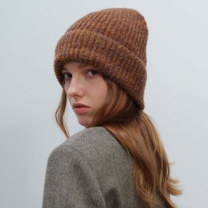 Chapeau Décontracté En Fibre Synthétique Pour Femme, Couleur Unie, 1 Pièce h5 Image3