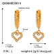 Boucles d'oreilles cœur en or-Grand Image4