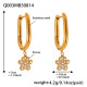 Boucles d'oreilles griffes d'ours en or en forme de U Image3