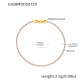 E428-Bracelet zircon blanc 16cm