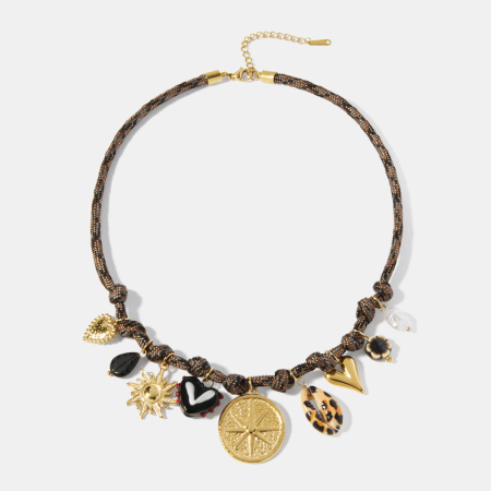 Collier pendentif cœur en acier inoxydable étanche 2