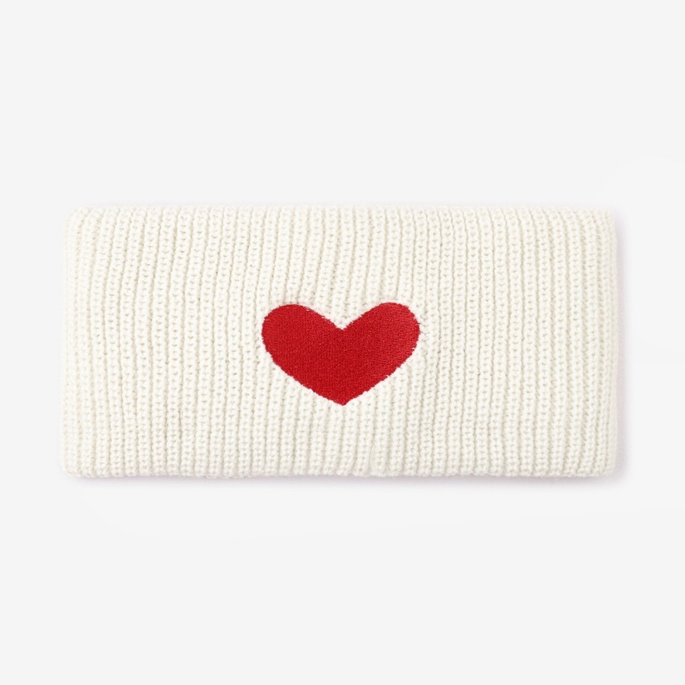 1 Élastique À Cheveux Simple En Laine Tricotée En Forme De Cœur Pour Femme Image2
