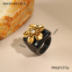 Bague noire /Taille 7/N°7 Image4