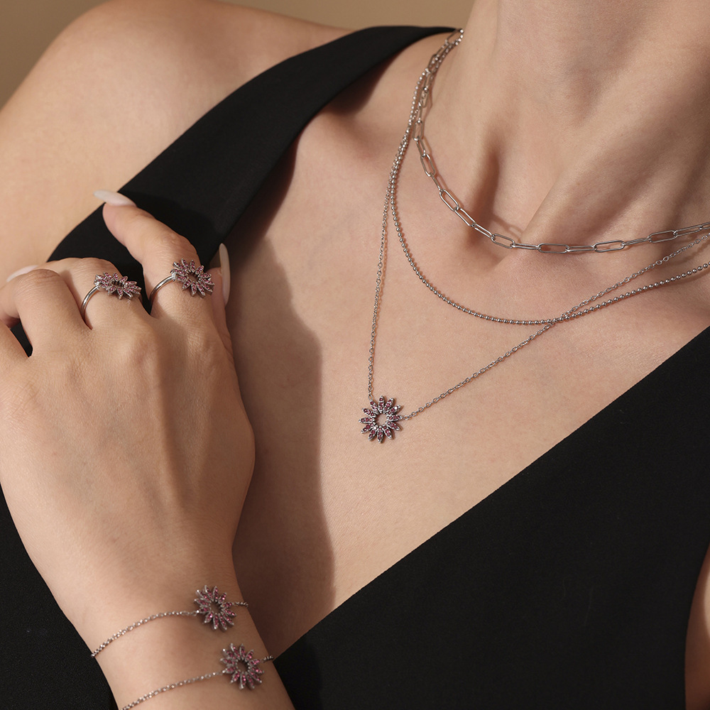Ensembles De Bijoux Pour Femmes En Acier Inoxydable Doré, Étanches Et De Luxe, De Couleur Or. h5Image5