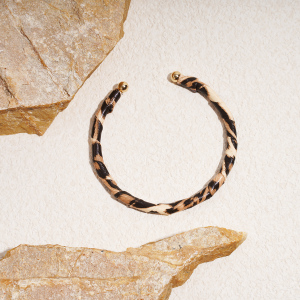 Bracelet Manchette En Alliage De Cuir Léopard Rétro 1 Pièce h5 Image4