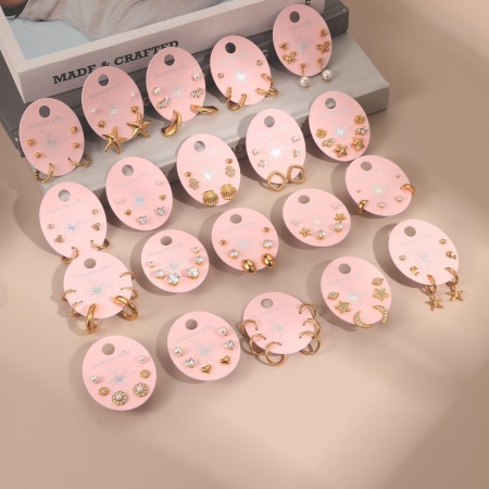 1 paire de boucles d'oreilles puces pour femme, style classique dessin animé, en acier inoxydable étanche, couleur or, collection Simple. 2
