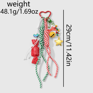 1 Breloque De Sac De Noël En Forme De Cœur Et De Nœud Papillon h5 Image2
