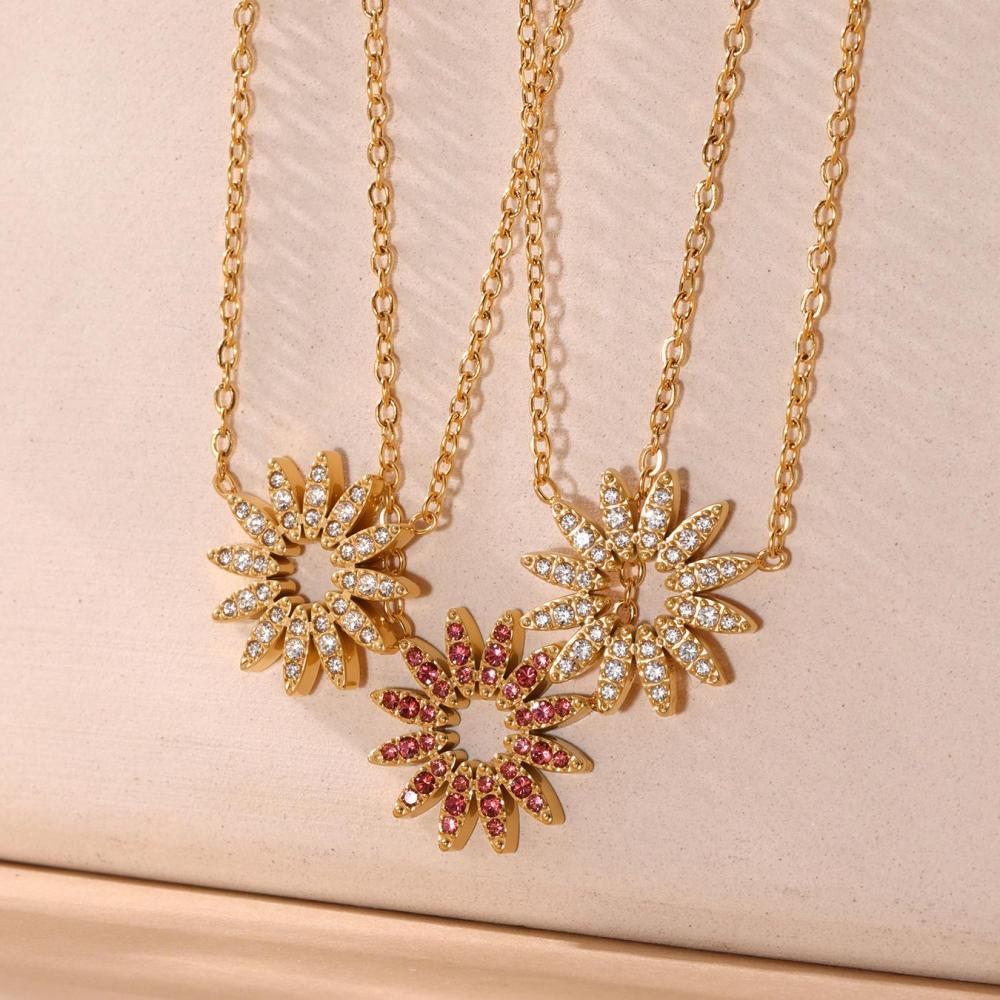 Ensembles De Bijoux Pour Femmes En Acier Inoxydable Doré, Étanches Et De Luxe, De Couleur Or. h5Image6