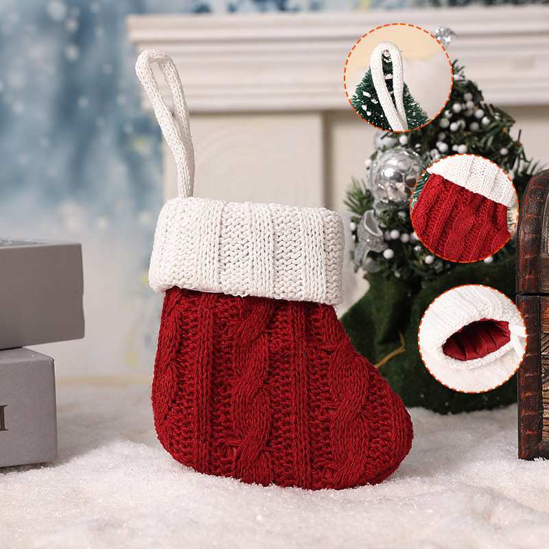 1 Chaussette Décorative Mignonne Pour Sapin De Noël h5Image3