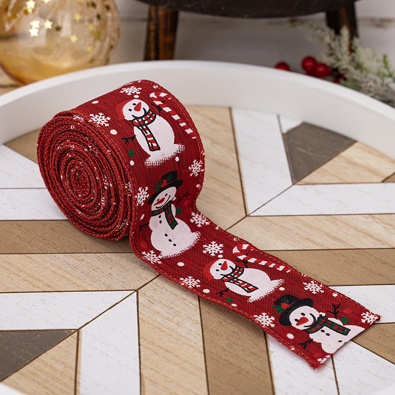 1 Rouleau De Ruban Décoratif De Noël 