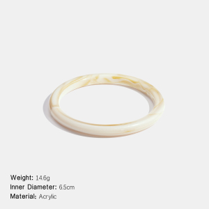 1 Bracelet Simple Et Polyvalent En Acrylique Dégradé De Couleurs Pour Femme h5 Image2