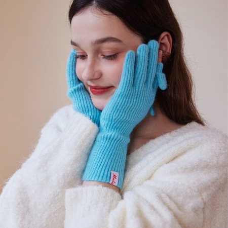 1 paire de gants portables en polyester de couleur unie pour femmes 2