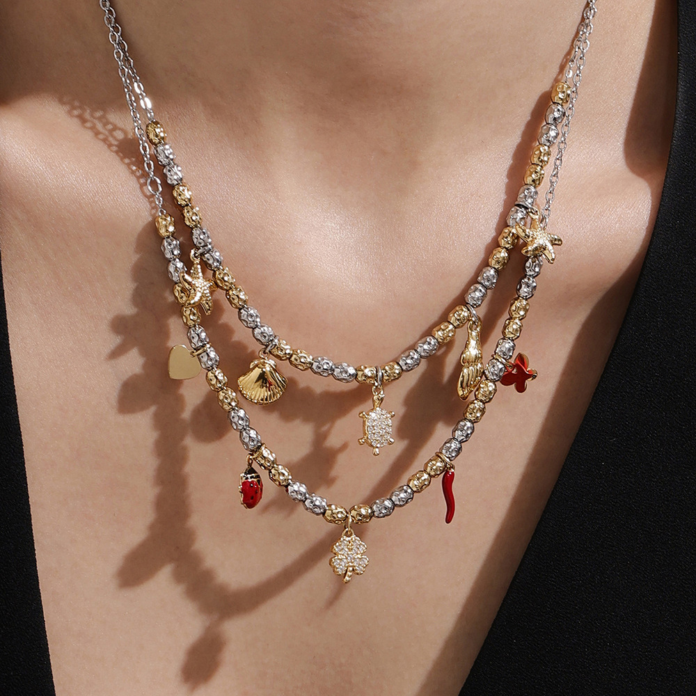 Ensembles De Bijoux De Luxe Pour Femmes, En Acier Inoxydable, Étanches, Couleur Or, Avec Zircon, Motif Animal. Image5