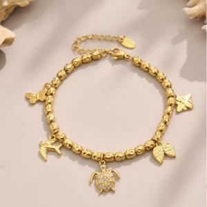 Ensembles De Bijoux De Luxe Pour Femmes, En Acier Inoxydable, Étanches, Couleur Or, Avec Zircon, Motif Animal. h5 Image7