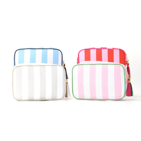 Trousse de maquillage pour femme, 1 pièce, série simple, décontractée, en toile 2