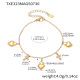 TXE323-Bracelet Coeur en Or