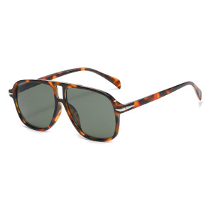 1 Paire De Lunettes De Soleil Aviateur Rétro Marron Pour Femme h5 Image3
