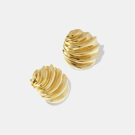 Boucles d'oreilles à clous rondes en acier inoxydable massif, étanches. 2