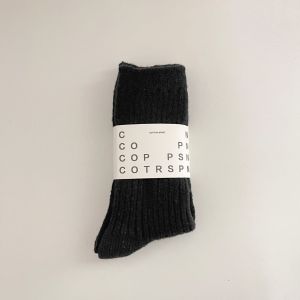 Chaussettes Mi-Mollet À Rayures Verticales Pour Femme, Couleur Unie Et Douce h5 