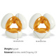 Boucles d'oreilles époxy blanches EH462WEG Image4