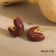 Boucles d'oreilles rouges 