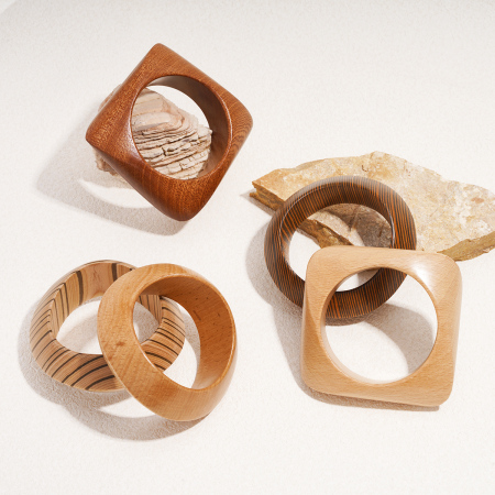 Bracelet jonc en bois 1 pièce