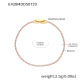 E428-Bracelet zircon rose 18cm Image8
