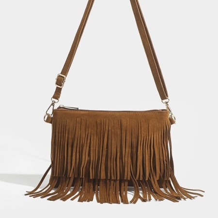 Sac à bandoulière vintage ethnique en polyester pour femme, 1 pièce