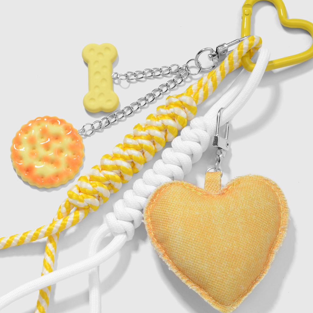 1 Breloque De Sac À Biscuits En Forme De Cœur Mignon Image6