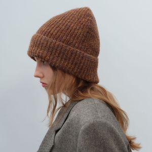 Chapeau Décontracté En Fibre Synthétique Pour Femme, Couleur Unie, 1 Pièce h5 Image2