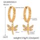 Boucles d'oreilles petites libellules en or Image6
